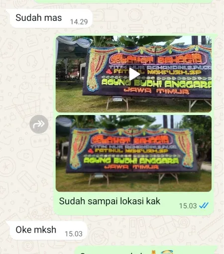 Pengiriman Papan Bunga Wanakaya Haurgeulis